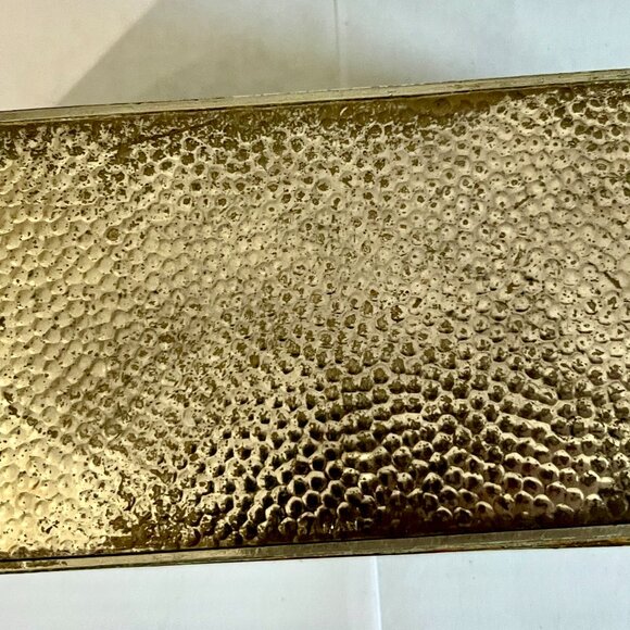 ANTIQUE ORNATE SILVER-PATINA, JEWELRY BOX. - Picture 6 of 6